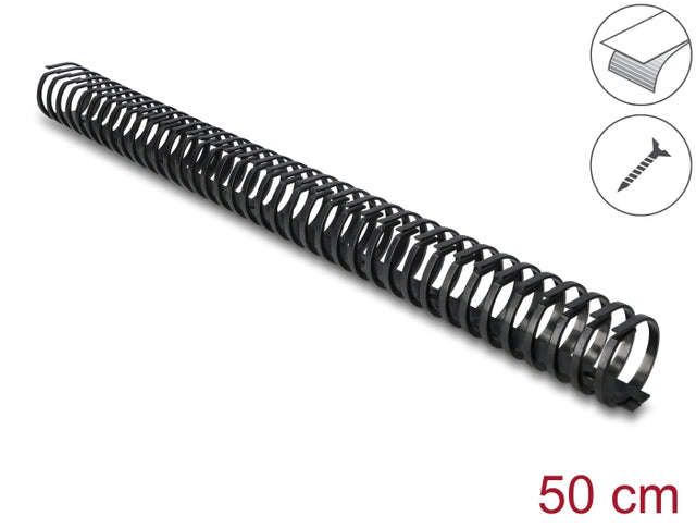 Delock 22077 Cable Duct Flexible Self-Adhesive Screwable 45 X 46 Mm, 50 Cm Long