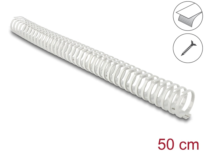 Delock 22074 Cable Duct Flexible Self-Adhesive Screwable 45 X 46 Mm, 50Cm Long