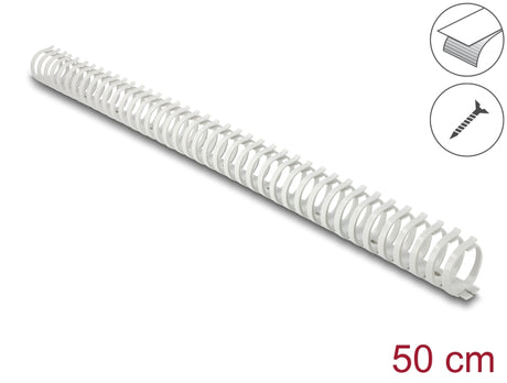 Delock 22073 Cable Duct Flexible Self-Adhesive Screwable 34 X 35 Mm, 50 Cm Long