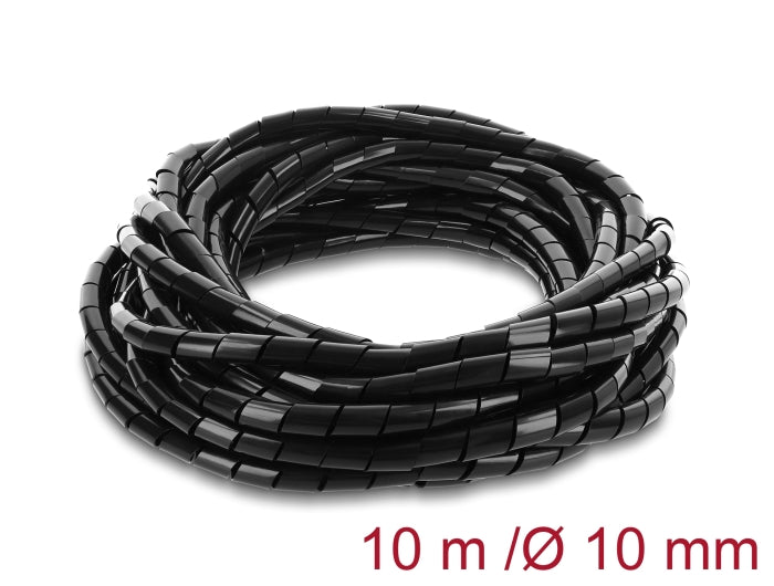 Delock 22083 Spiral Hose 10 Mm Diameter 10 M Black
