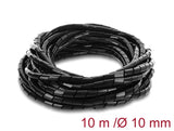 Delock 22083 Spiral Hose 10 Mm Diameter 10 M Black