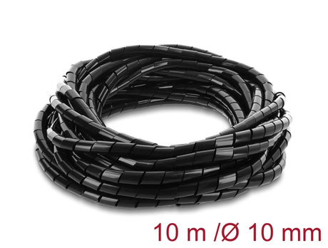 Delock 22083 Spiral Hose 10 Mm Diameter 10 M Black