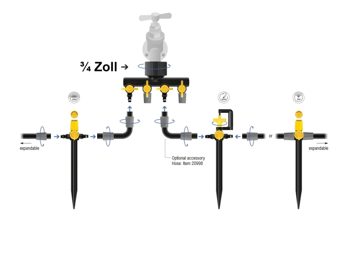 Delock 22009 T-Shaped Sprinkler Connector Set