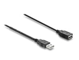 Delock 81655 Usb Power Cable Type-A Male To Female With Switch 0.5 M