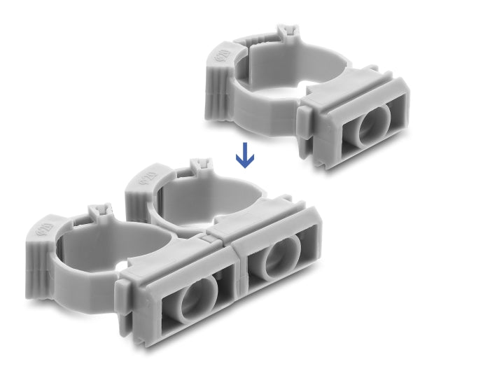 Delock 22070 Conduit Holder With Locking Clip For 20 Mm Cable Protection Sleeve