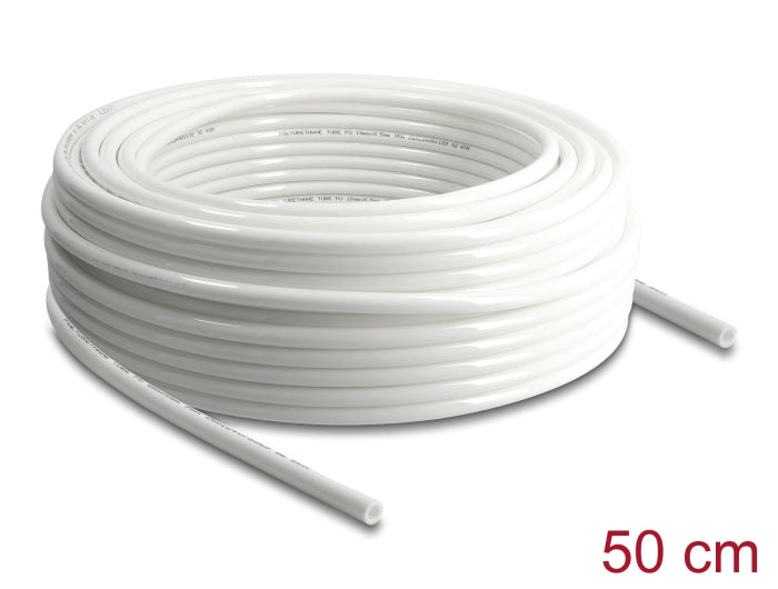 Delock 60867 Pneumatic Hose 10 X 6.5 Mm 50 M Roll White