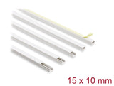 Delock 22066 Cable Duct Self-Adhesive With Sliding Cover 15 X 10 Mm, Length 1 M