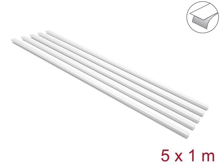 Delock 22067 Cable Duct Self-Adhesive With Sliding Cover 20 X 10 Mm, Length 1 M