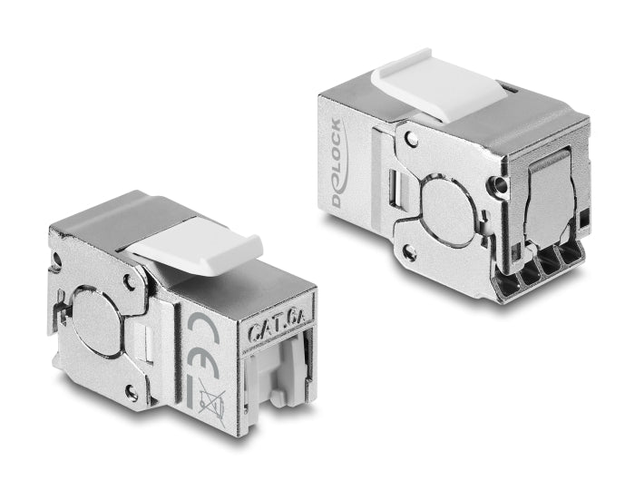 Delock 86158 Keystone Module Rj45 Jack To Lsa Cat.6A Shielded Tool-Free
