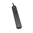 Tripp-Lite Protect It! BLK Surge 6 outlet (3 Transformers) 6ft Cord 750 Joules