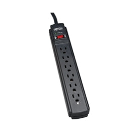 Tripp-Lite Protect It! BLK Surge 6 outlet (3 Transformers) 6ft Cord 750 Joules