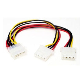 StarTech Cable PYO2L LP4 to 2x LP4 Power Y Splitter Cable M F Retail