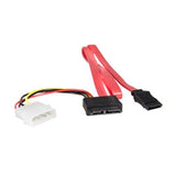 StarTech Cable SLSATAF20 20 Slimline SATA Female to SATA w LP4 PowerCable RTL