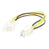 Startech ATXP4EXT 8in ATX12V 4 Pin P4 CPU Power Extension Cable Retail