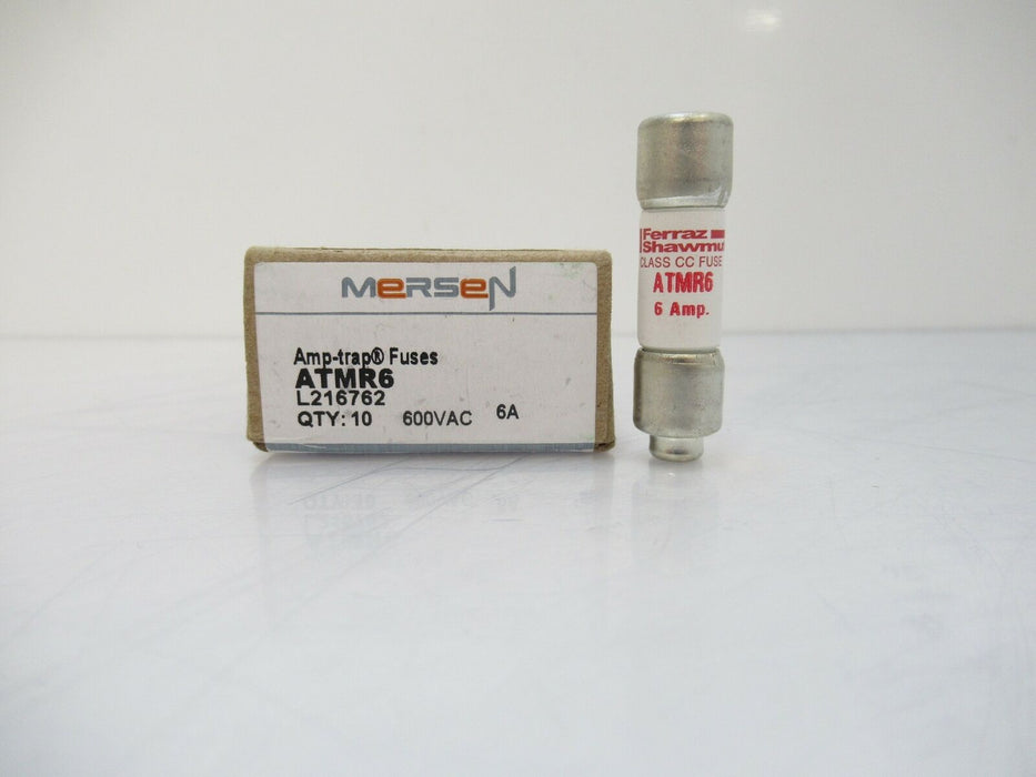 Mersen ATMR6 600V AC, 6 A, Fuse Fast-Acting, Class CC, Pack Of 10