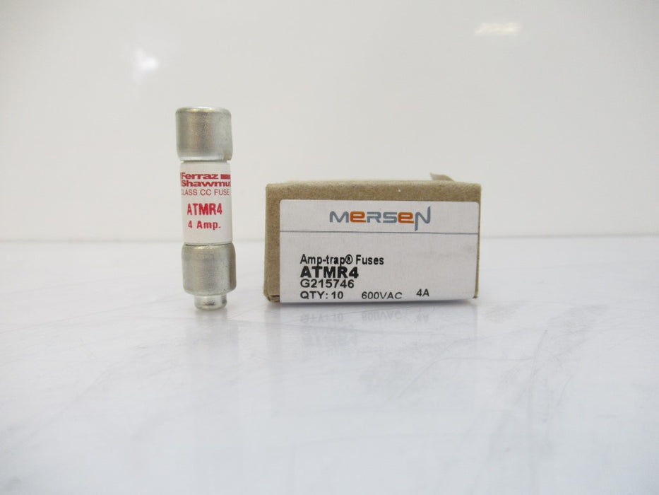 ATMR4 Mersen Ferraz Shawmut Fuse 4 A, Fast-Acting, Class CC, Sold Per Pack Of 10