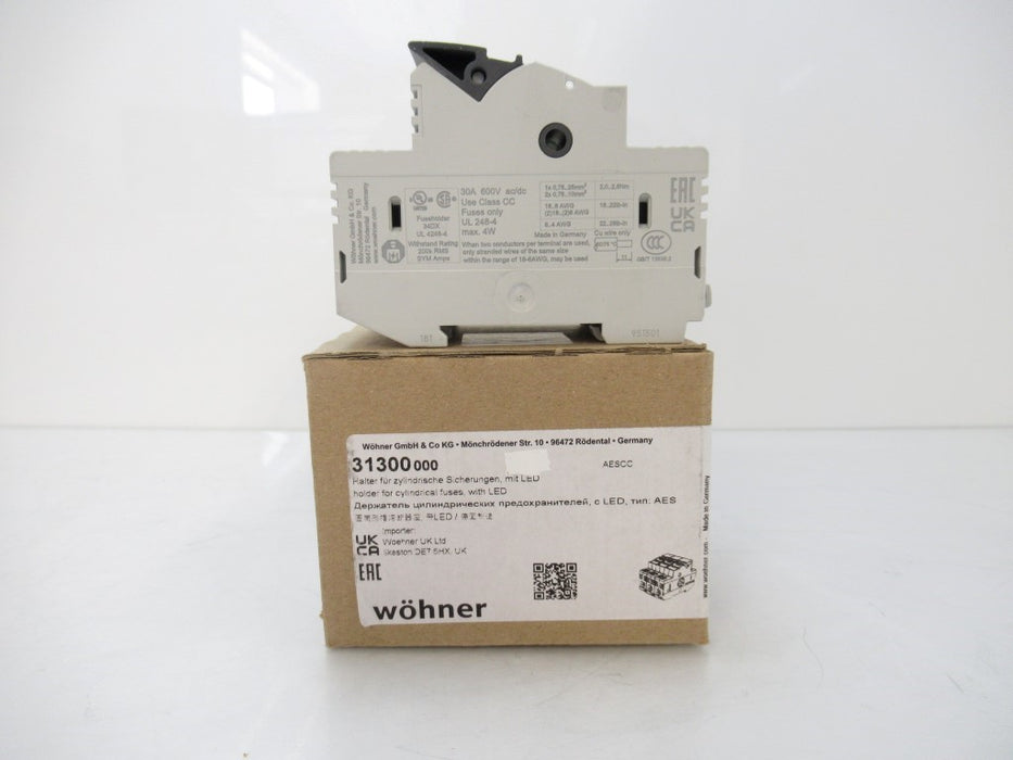 Wohner 31300000 Fuse Holder 3 Pole Class CC Finger Safe With Indicator