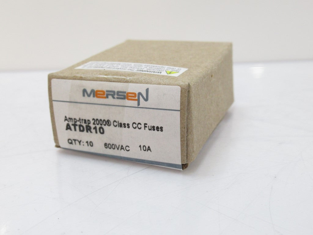 Mersen Ferraz Shawmut ATDR10 Fuse Class CC, 10 A, 600V AC, Lot Of 10