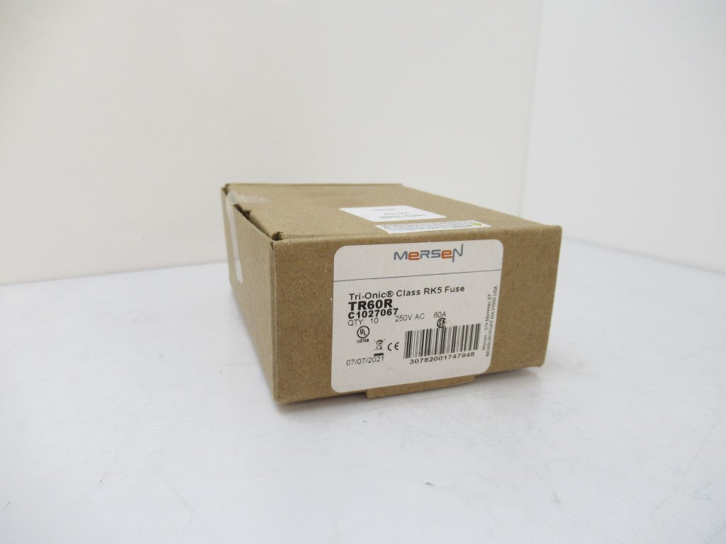Mersen Ferraz Shawmut TR60R Fuse UL Class RK5 60 Amps, Lot Of 10