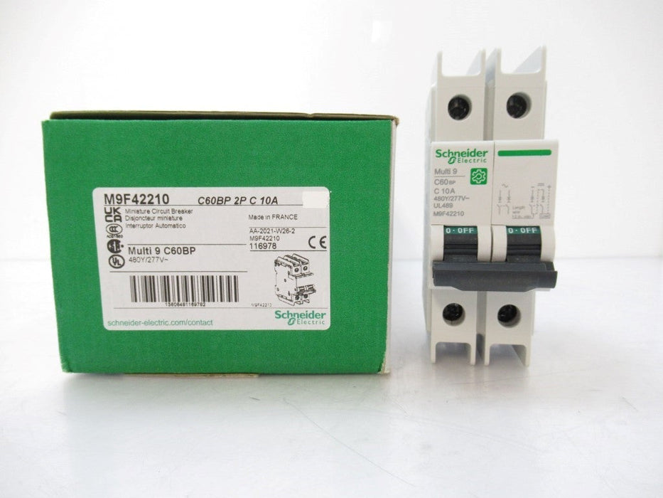 Schneider Electric M9F42210 Multi 9 Miniature Circuit Breaker 10A 2-Pole