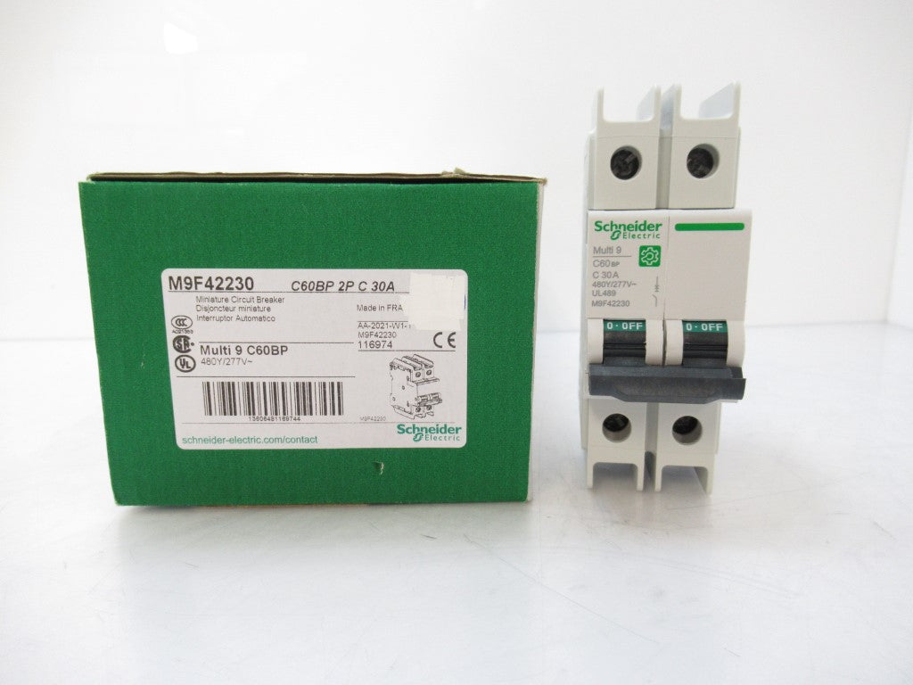 Schneider Electric M9F42230 Circuit-Breaker, 30 A, C Curve, 2-Pole