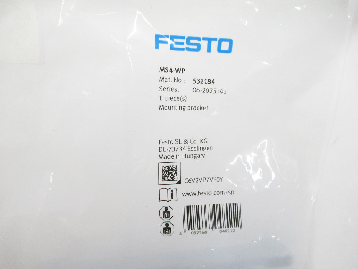 Festo MS4-WP 532184 Mounting Bracket