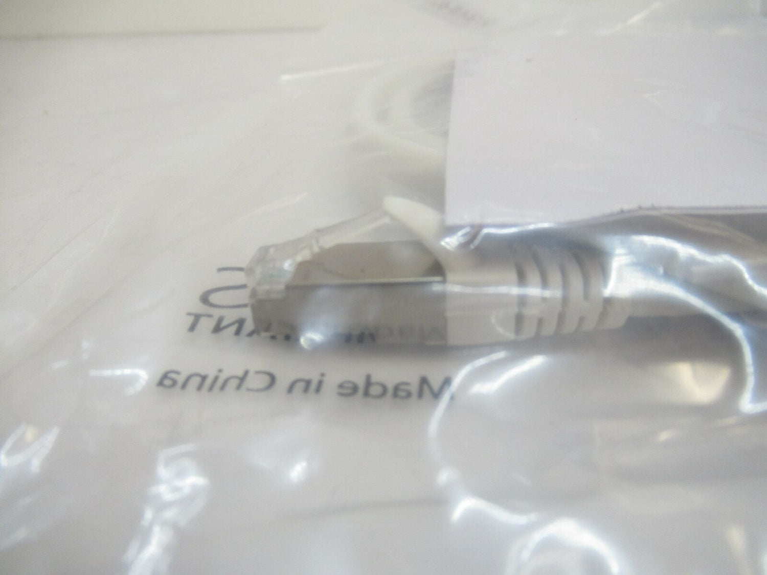 Molded Patch Cable White CAT6AS-03WH, RJ45, CAT6A, SFTP, 10GB, 3 FT