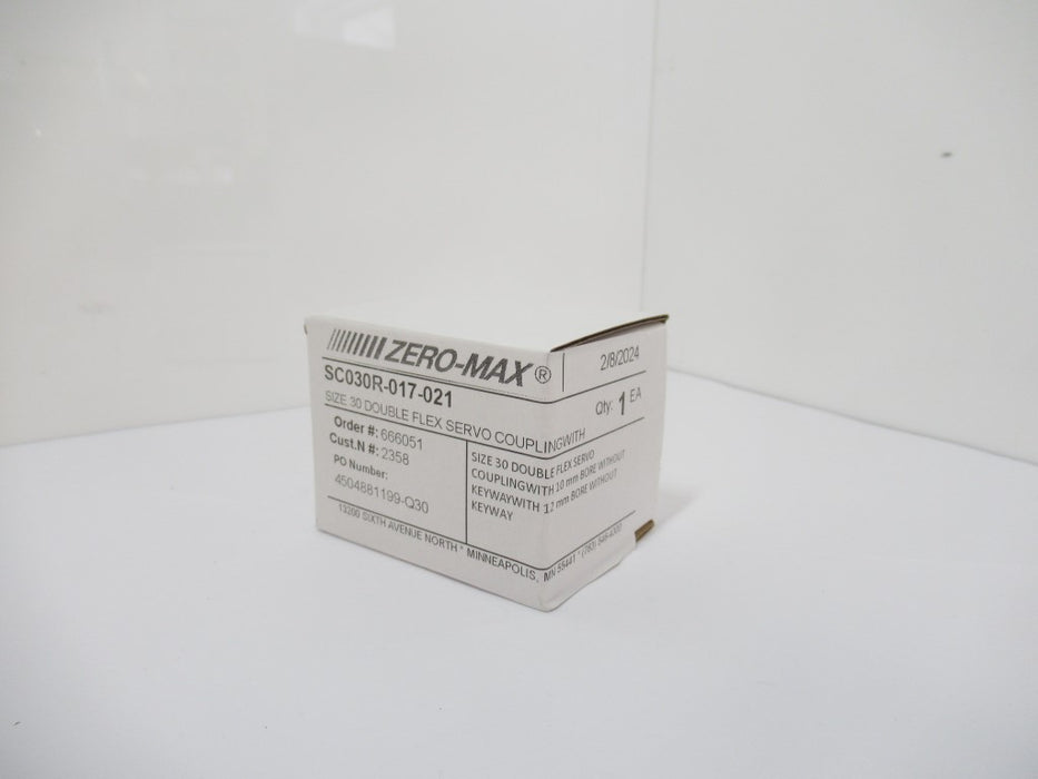 Zero-Max SC030R SC030R-017-021 ServoClass Double Flex Couplings