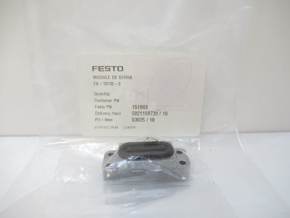 Festo EV-10/30-3 151993 Clamping Module