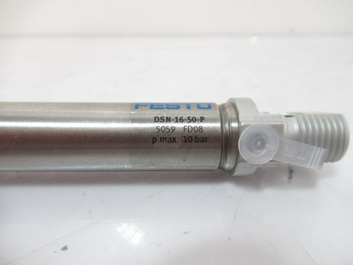 Festo DSN-16-50-P 5059 ISO Cylinder, Stroke 50mm, Dia. 16mm