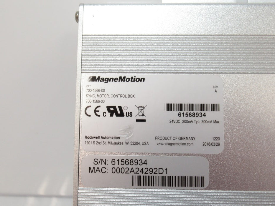 Magnemotion 700-1566-00 Sync, Motor, Cont. Boxenet Switches
