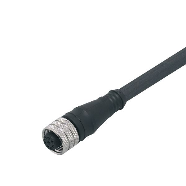 Ifm E12166 Female Cordset, 5m PUR-Cable; M12 Connector