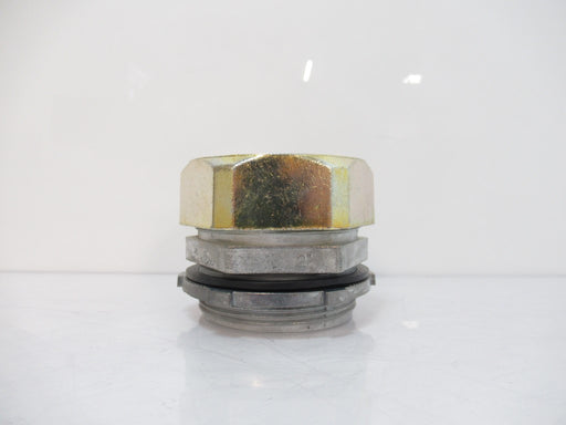 FIT2008 2" EMT Conduit Compression Type Connector, Zinc, Raintight