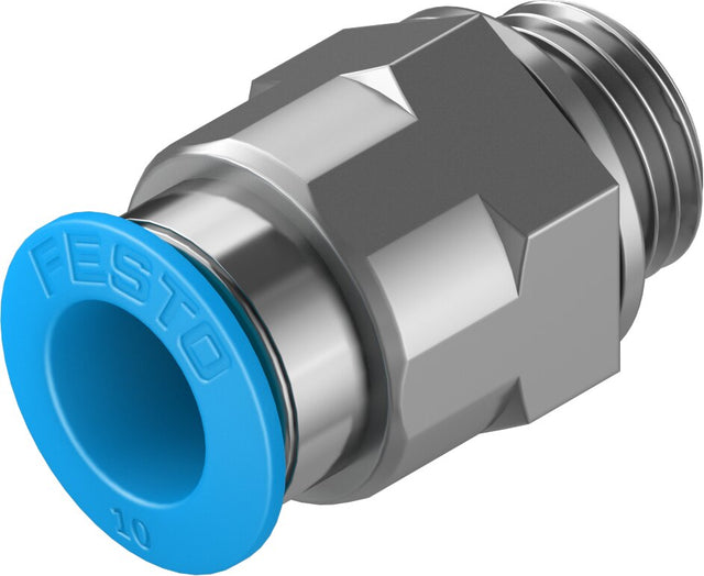 Festo QS-G1/4-10 186101 Push-In Fittings, Lot Of 9