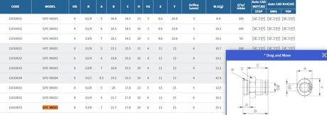 Sang-A GPC 08G03 Male Elbow 8mm Tube X 1/8 Male Thread, Lot Of 10