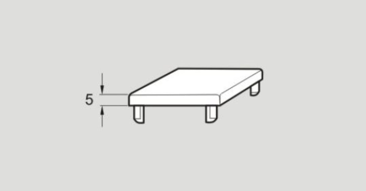 Flexlink XCBE 64 End Cap 64 mm x 64 mm, Plastic, Sold Per Pack Of 10