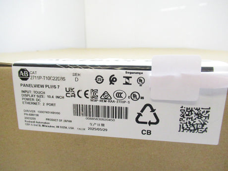 Allen Bradley 2711P-T10C22D8S Operator Interface 10.4 Inch Display, Surplus