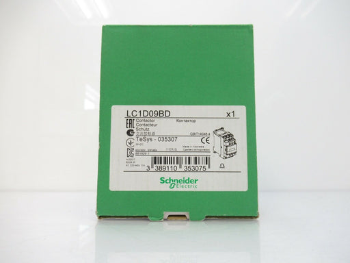 Schneider Electric LC1D09BD TeSys D Contactor 3 Poles 9A / 24V DC (New In Box)