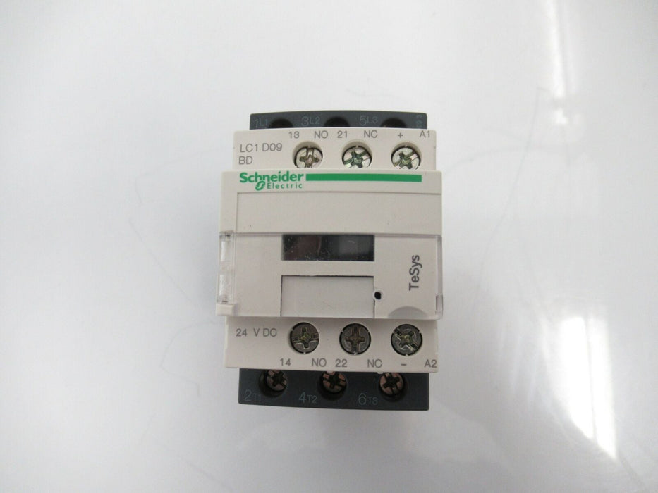 Schneider Electric LC1D09BD TeSys D Contactor 3 Poles 9A / 24V DC (New In Box)