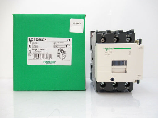 Schneider Electric LC1D65G7 TeSys Deca 3-Pole Contactor 120 V AC 50/60 Hz