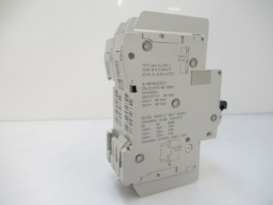 M9F43208 Schneider Electric Circuit Breaker Miniature Multi 9, Sold By Unit
