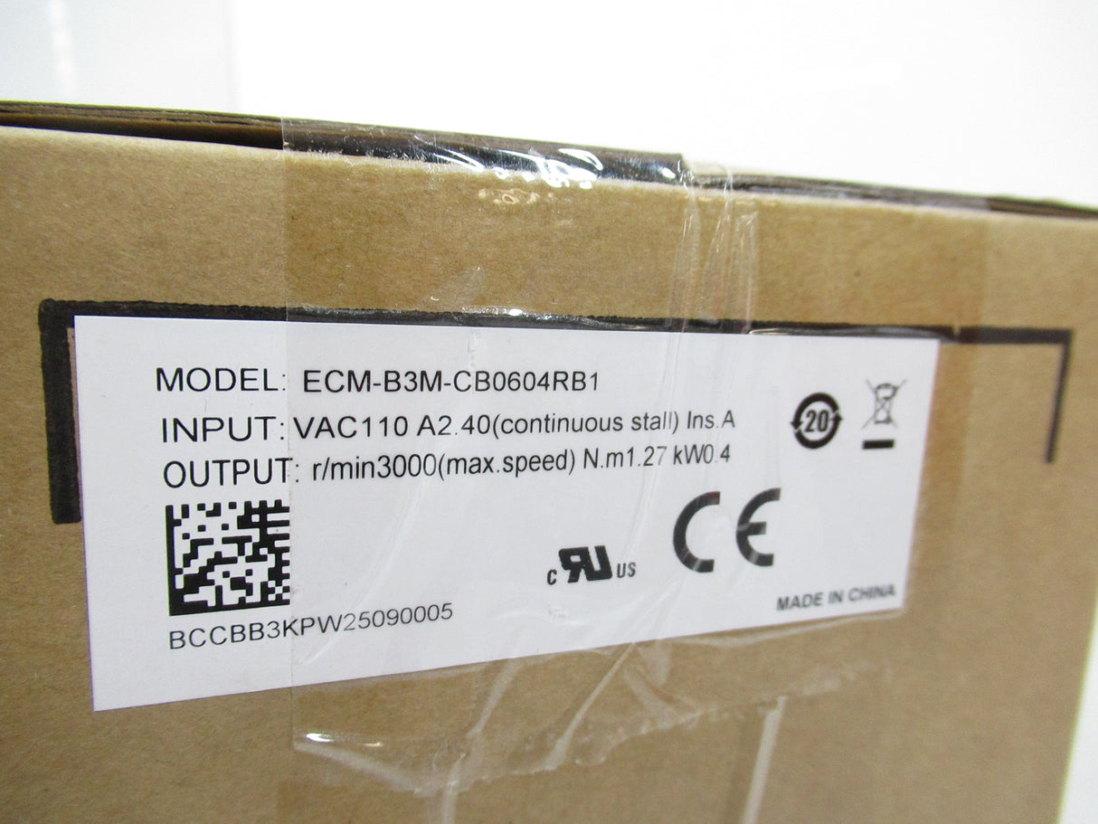 Delta ECM-B3M-CB0604RB1 Ac Servo Motor, 3000RPM
