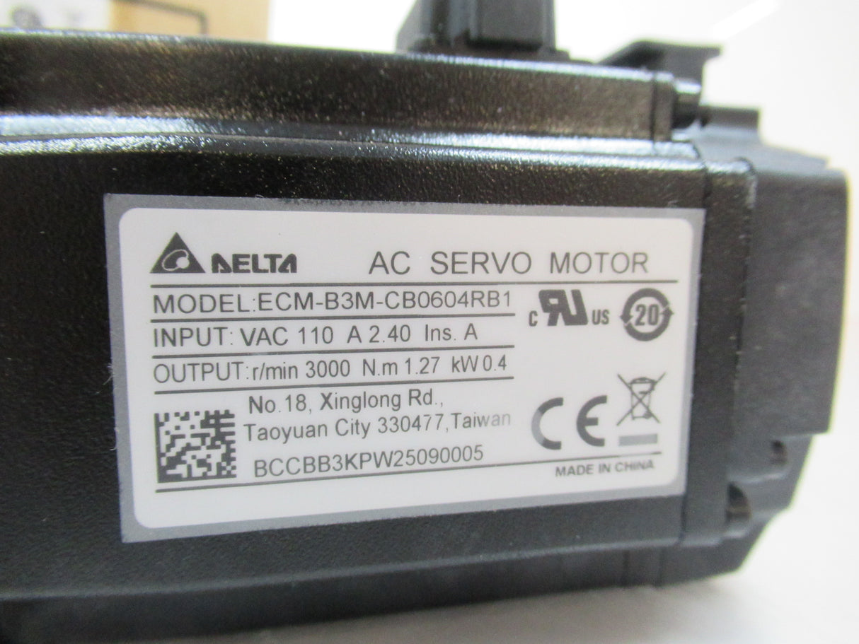 Delta ECM-B3M-CB0604RB1 Ac Servo Motor, 3000RPM