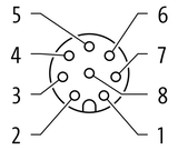 MurrElektronik 7000-17041-2921000 Cable M12 8-Pole, 10M Long