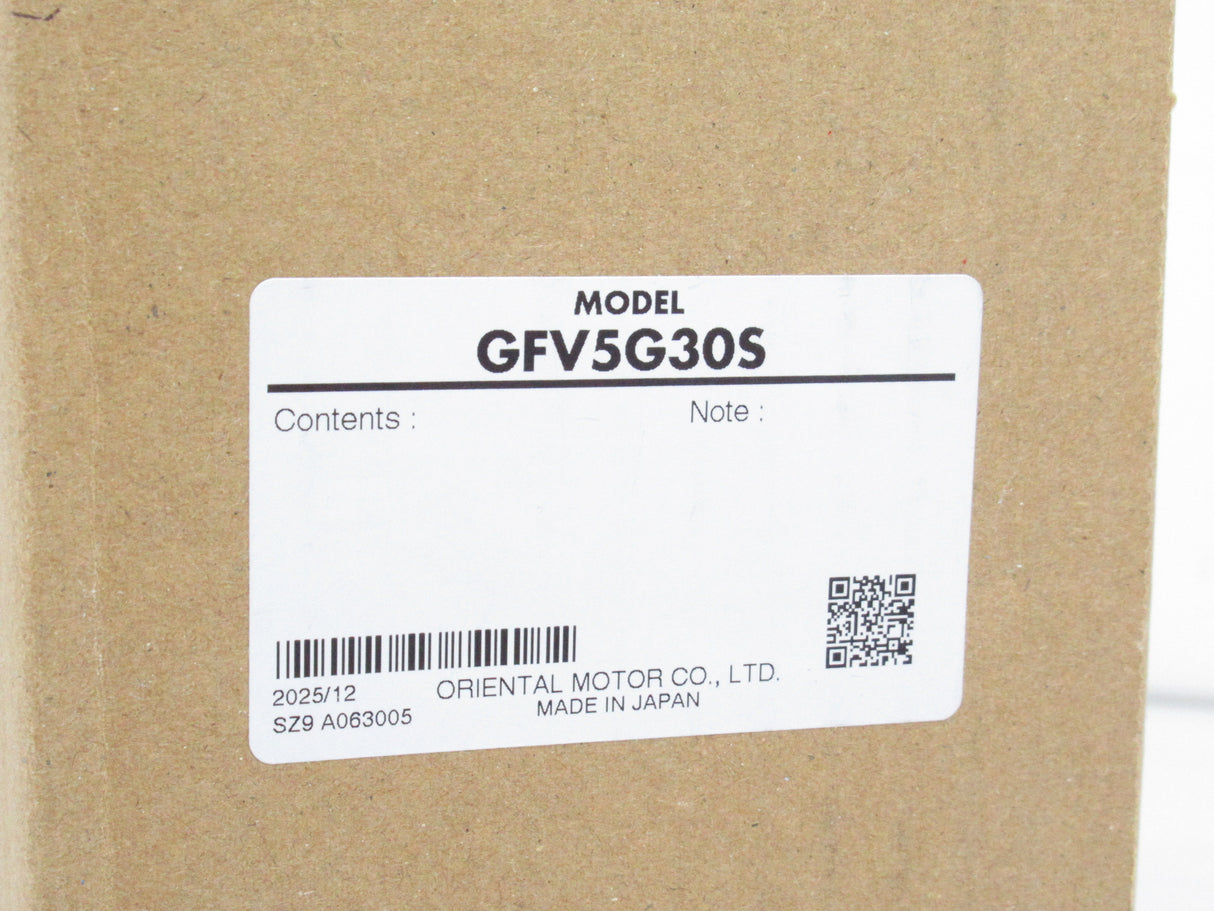 Oriental Motor GFV5G30S Parallel Shaft Gearhead, 30:1 Ratio