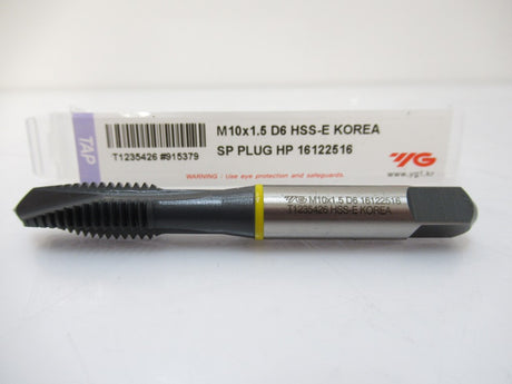 YG-1 915381 M10 X 1.5 D6 Combination Spiral Point Tap, Orange Grade