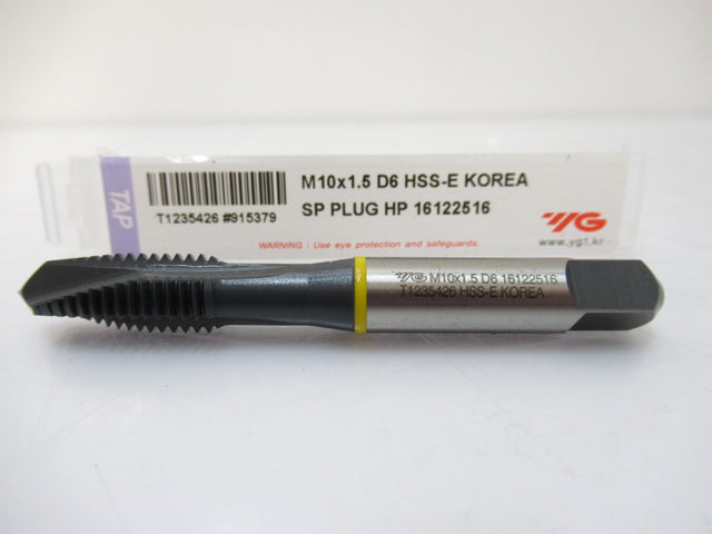YG-1 915381 M10 X 1.5 D6 Combination Spiral Point Tap, Orange Grade