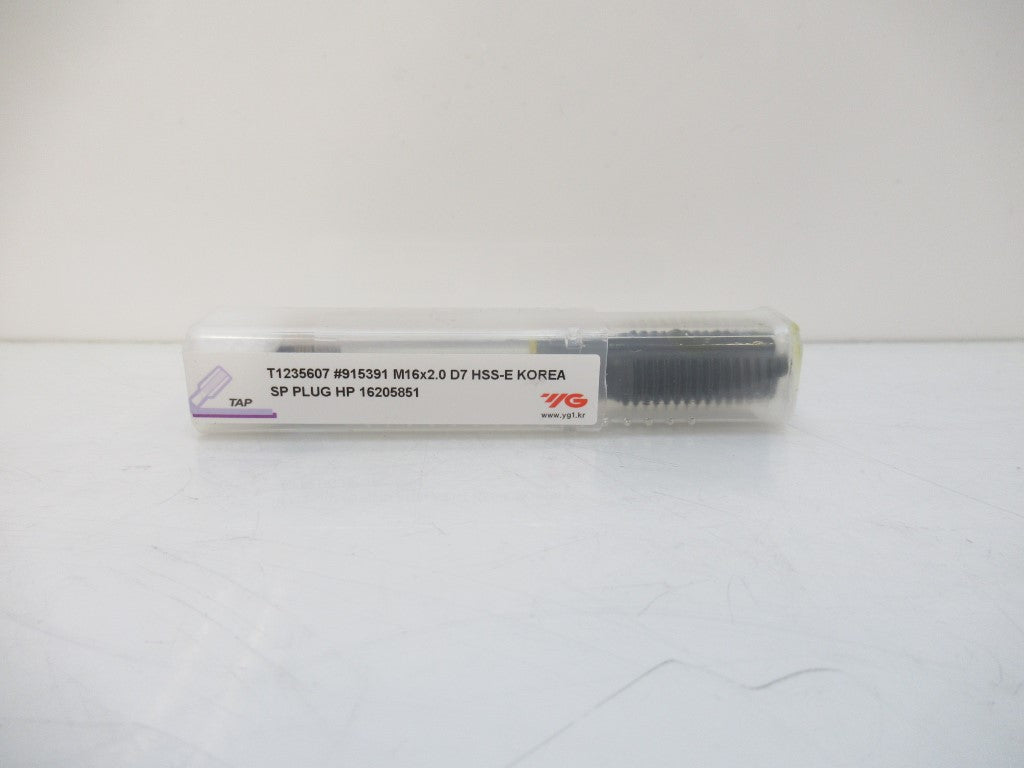 YG-1 T1235607 915391 M16X2.0XD7 Spiral Point HSS-E Plug Style Tap Steam Oxide