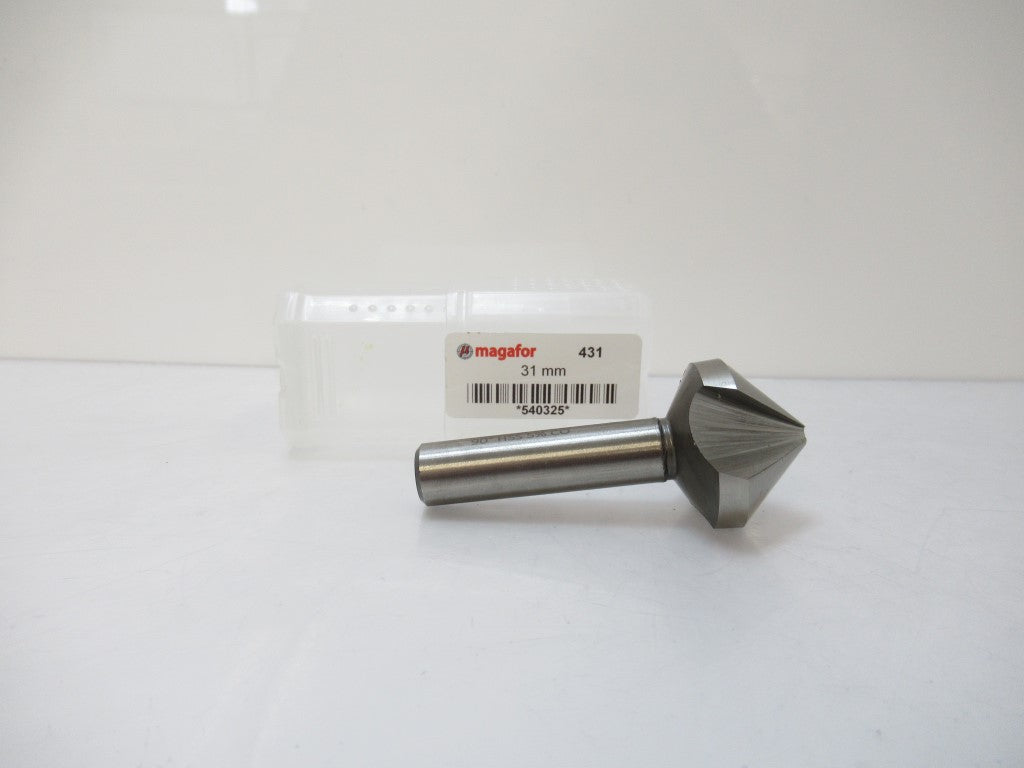 Magafor 540325 84431310000 31mm X 90° Angle Tri-Dent 3 Flute Countersink