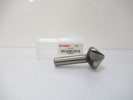 Magafor 540325 84431310000 31mm X 90° Angle Tri-Dent 3 Flute Countersink